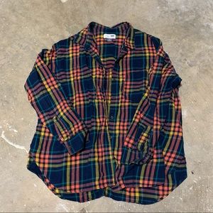 Old Navy Boyfriend Style Plaid Shirt